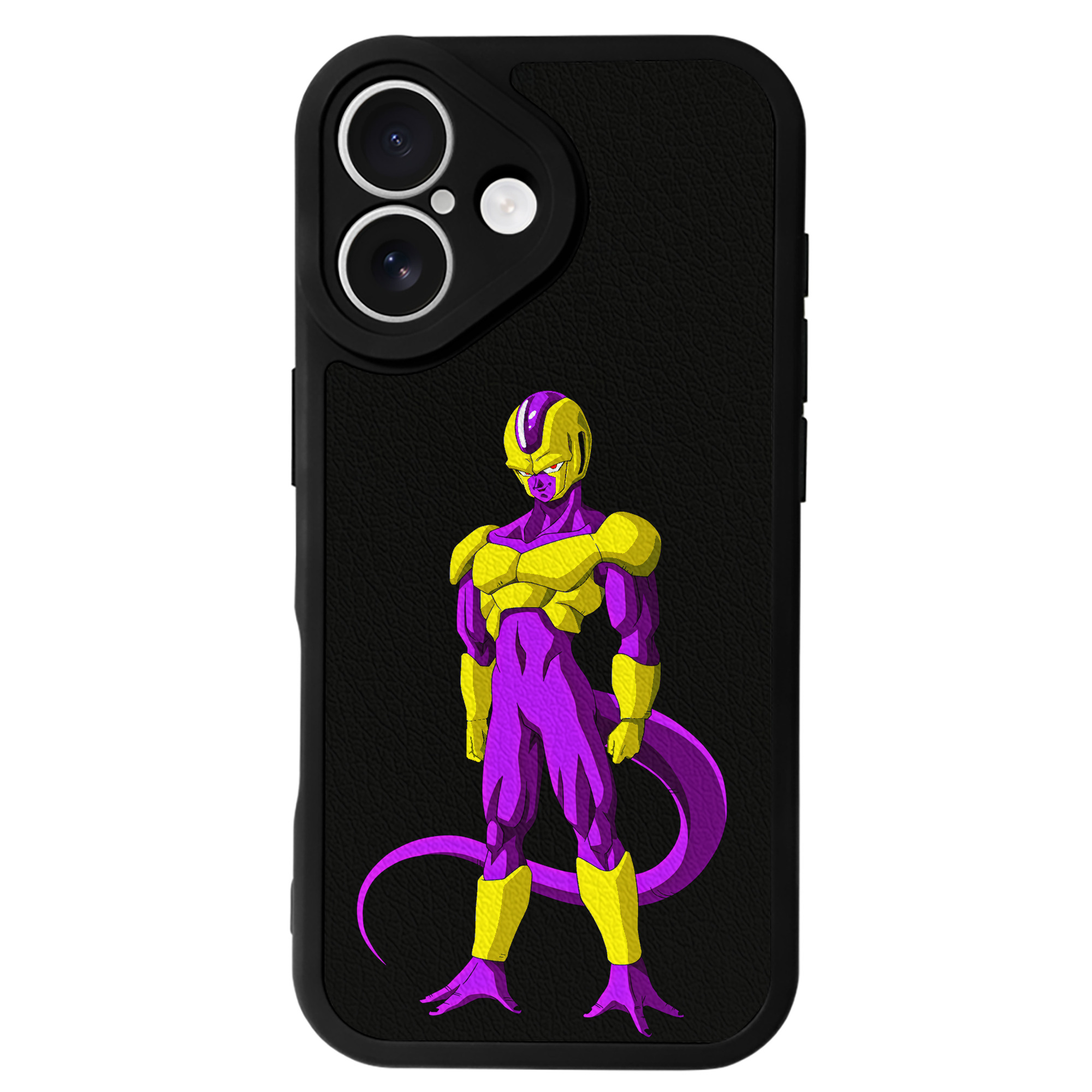 （画像用） ドラゴンボール フリーザ DRAGON BALL Frieza 【iPhone 16シリーズ対応】シリコンスマホケース（レザー調） 材質：シリコン